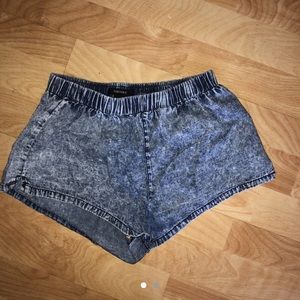 Acid Wash Booty Shorts